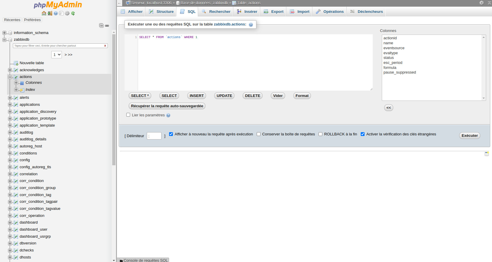Outil pour fabriquer des requêtes sql