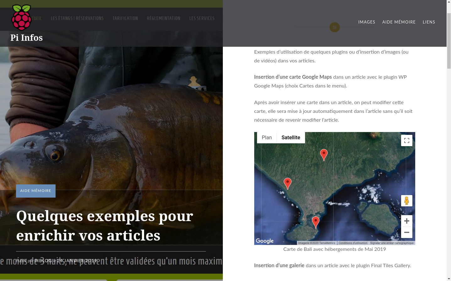 Un article du site Pi Infos