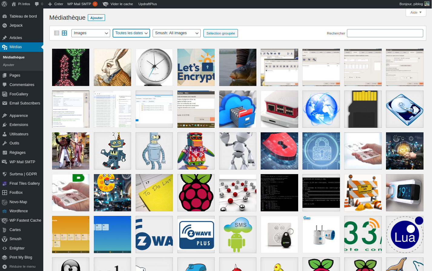 Les médias dans Wordpress