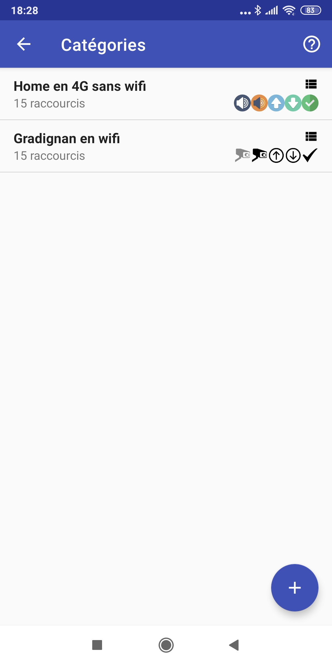 Mes deux onglets actuels, un pour les commandes à distance (avec dns) et un pour les commandes locales (IP direct).