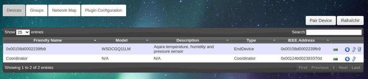 Sonde Aqara rajoutée dans la liste des équipements